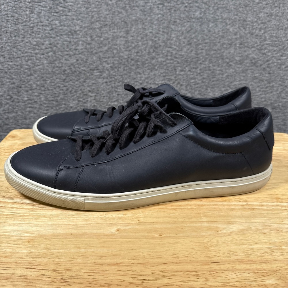 Oliver Cabell Low 1 Sneakers Mens EU 47 US 14 Navy Blue Leather Shoes Italy Made